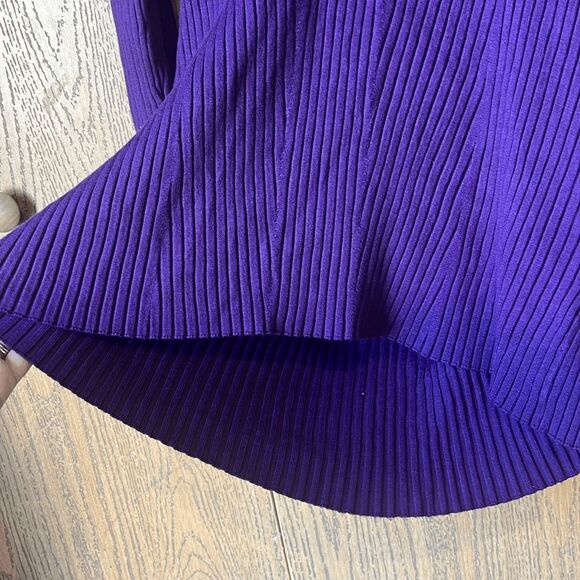NEW Future Collective Purple Twisted Back Ribbed Sweater Size 2X - Picture 10 of 13